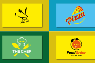 do superb food, drink, cafe and restaurant logo design