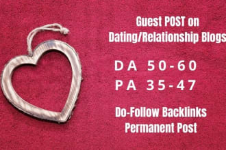 do guest post on dating and relationship high da blogs