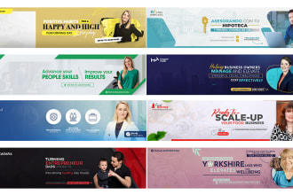 design professional and creative linkedin banner