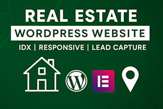 design a modern real estate website in wordpress