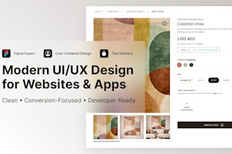 design modern and clean UI UX design