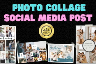 create photo collage for album and social media post