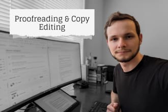 proofread and copy edit your book