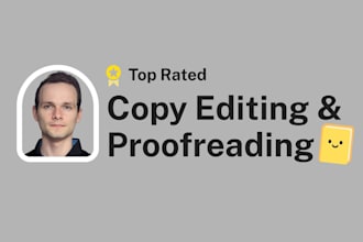 proofread and copy edit your book