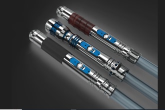 design lightsabers and scene instruments