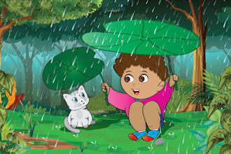 draw colourful illustrations kids book