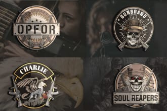 design army military tactical logo, badge, or emblem