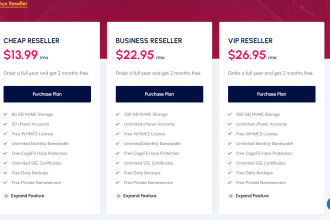 provide reseller hosting with whmcs license and full setup
