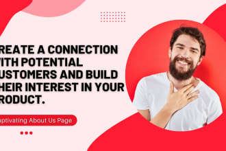 write your about, and contact us pages for your website
