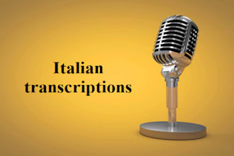 transcribe your italian podcast