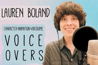 provide a female character voiceover