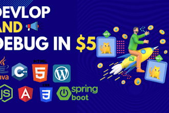 debug and devlop frontend and backend application like java,spring boot,angular