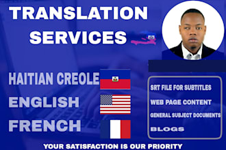 be your professional haitian creole translator
