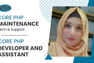 write custom PHP script, PHP code using core PHP