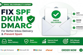 setup g suite, spf dkim dmarc record for better inbox deliverability