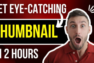 design an amazing youtube thumbnail in 2 hours