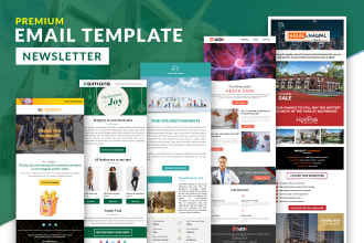 design responsive HTML email template or editable newsletter within 12 hours