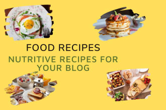 write or rewrite food recipes for your website