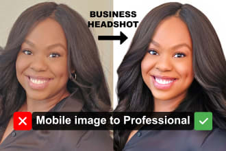 do photo editing and portrait photo retouching