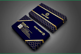 create a modern luxury business card design
