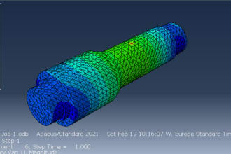 do the simulation in abaqus and analyzing your file based on your demanding
