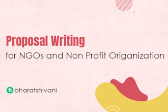 write proposals for ngo and nonprofit organization