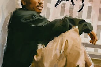 paint a freehand digital painting