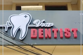 do creative dentist logo with express delivery