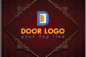 create a door logo with copyright