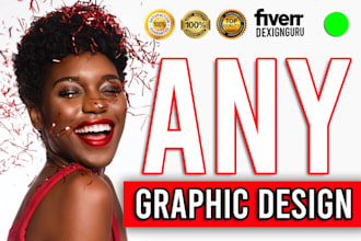 do any graphic design redesign photoshop work in 1 hour