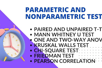perform parametric and nonparametric tests