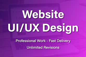 design profession website UI using figma or xd