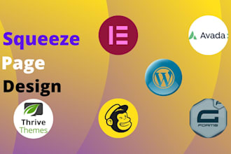design wordpress landing page using eementor