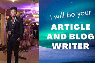 be your authentic and engaging article and content writer