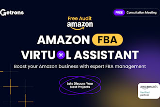 be your amazon fba virtual assistant,PPC expert,pl seller central VA consultant