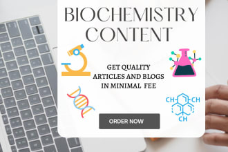 write articles related to biochemistry and genetics