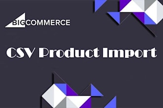 edit a CSV and import upload products into your bigcommerce store in bulk