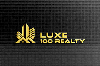 a modern construction home real estate company logo design