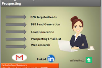 b2b targeted leads, lead generation and email lists prospecting