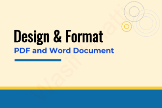 design PDF and format microsoft ms word document