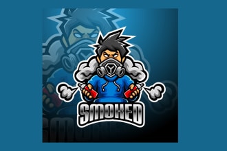 design a cool mascot logo for gaming, esport team, twitch