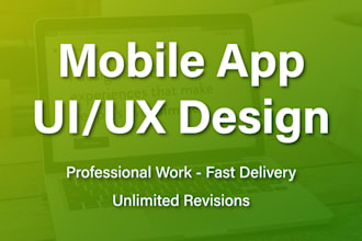 design professional app ui ux for android or ios