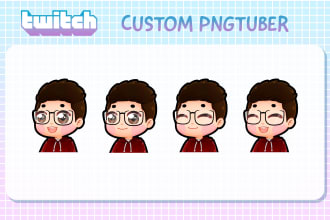 create a cute chibi pngtuber vtuber