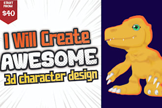 model game ready 3d character with anime style