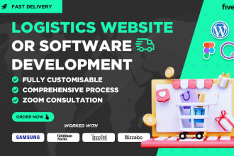 create logistics website, trucking, dispatch, transport