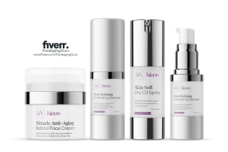 design elegant and modern cosmetic labels