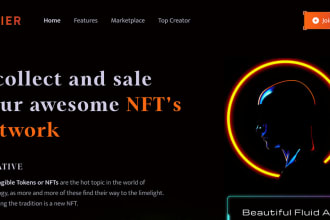 create a killer nft website or nft landing page design
