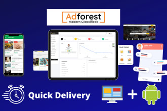 create wordpress classified ads website and android app with adforest