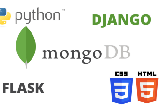 develop your django,flask website with mongodb