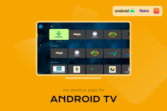 develop android tv app with admin panel